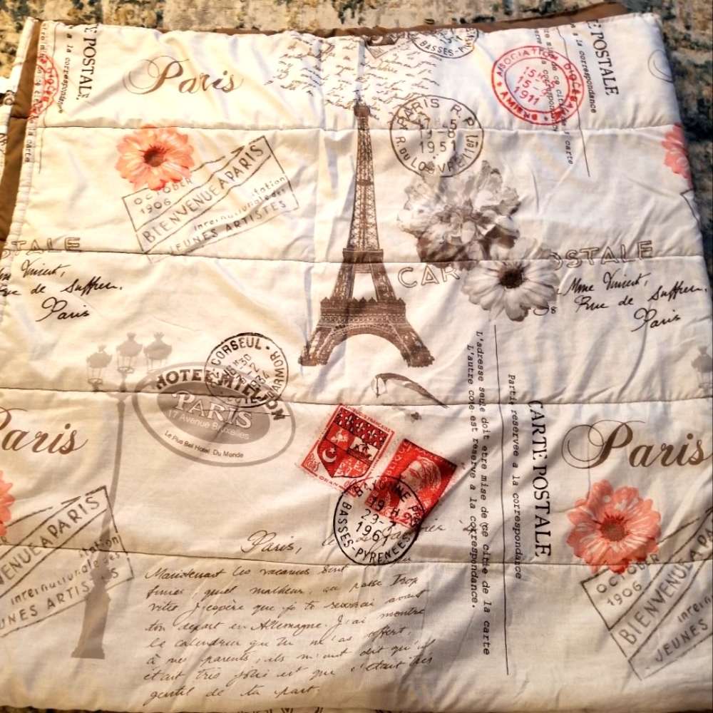 Queen size paris bedding!